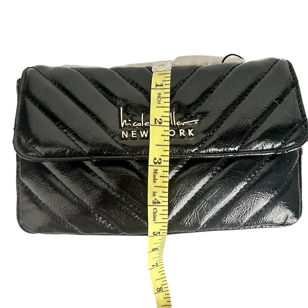 NICOLE MILLER Black Quilted Adjustable Crossbody Shoulder Handbag Women NWT $50 - Picture 11 of 12